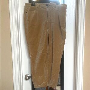 Talbots corduroy jeggings with metallic threading. Size 12